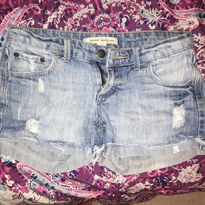 Distressed shorts